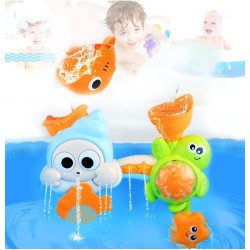 Baby Bath Toy Set Interactive Waterfall Water Station Bathtub Toys with Suction Cups for Kids 18 Months & up